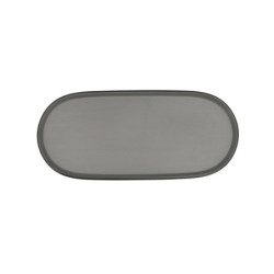 Snack tray Bidasoa Gio Grey Plastic 28 x 12 cm (12 Units)