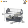 Cage Ferplast Barn 100 Metal Plastic 96 x 73 x 50 cm