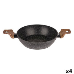 Saucepan Quttin Ecological Black Toughened aluminium 28,5 x 44,5 cm (4 Units)