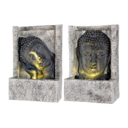 Garden fountain Face 13,5 x 28 x 40 cm Buddha Polyresin