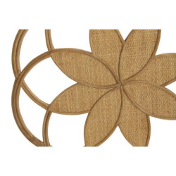 Wall Decoration DKD Home Decor Brown Rattan (81 x 1 x 81 cm)