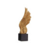 Decorative Figure Wings Black Golden 8 x 33,5 x 13,5 cm (6 Units)