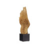 Decorative Figure Wings Black Golden 8 x 33,5 x 13 cm (6 Units)