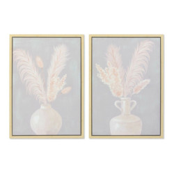 Painting DKD Home Decor Vase 50 x 4 x 70 cm Shabby Chic (2 Units)