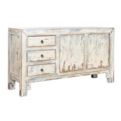 Sideboard DKD Home Decor Blue Cream Light brown Elm (145 x 40 x 81 cm)