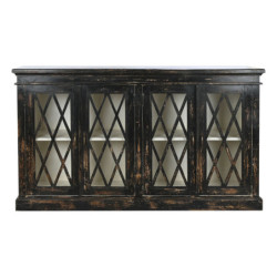 Sideboard Home ESPRIT Black Wood Crystal 170 x 40 x 100 cm