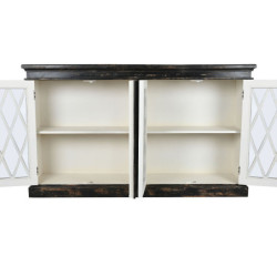 Sideboard Home ESPRIT Black Wood Crystal 170 x 40 x 100 cm