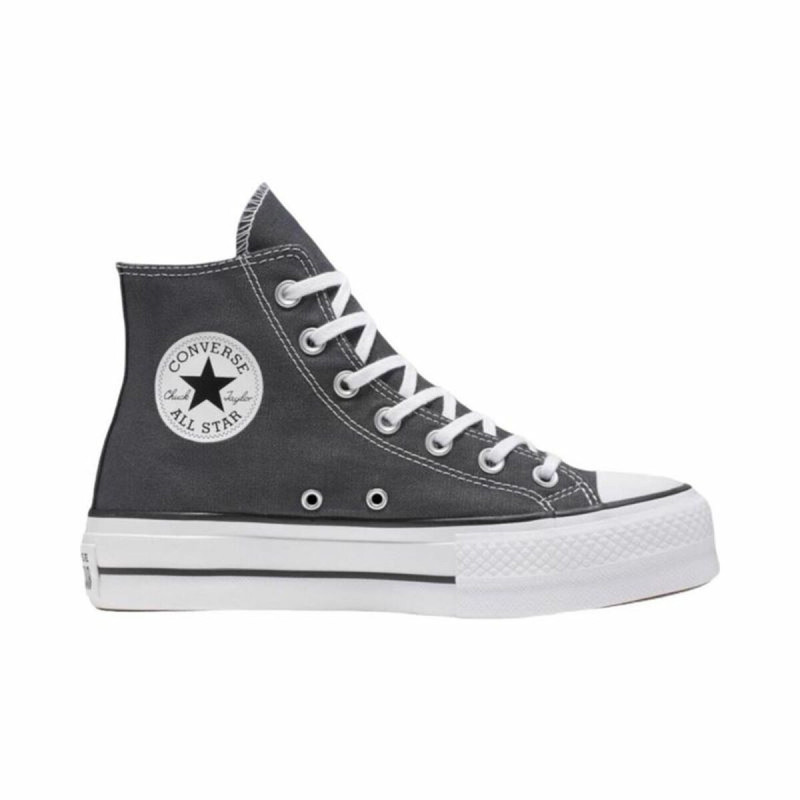 Women’s Casual Trainers Converse Chuck Taylor All Star Lift Hi Dark grey