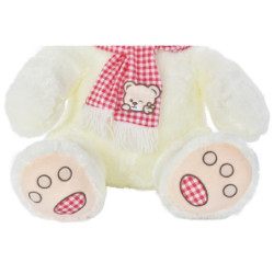 Teddy Bear DKD Home Decor Red White Burgundy Children's 20 x 20 x 50 cm (2 Units)