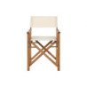 Garden chair Home ESPRIT White Brown Acacia 52 x 53 x 87 cm