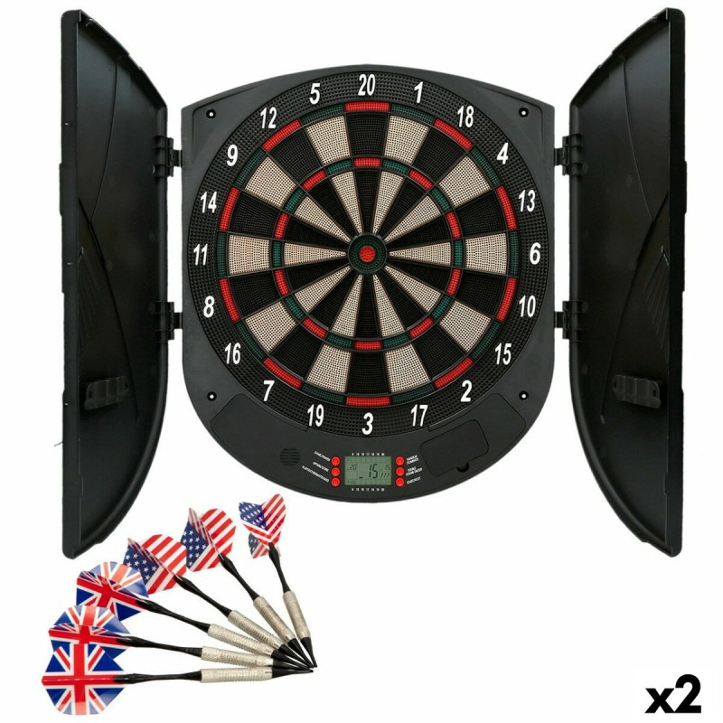 Electronic Dartboard Aktive 45 x 50 x 4,5 cm (2 Units)