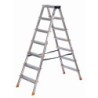 7-step folding ladder Krause 120434 Silver Aluminium Steel