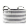 Basket set DKD Home Decor Grey Stripes Cotton (3 Pieces) (35 x 35 x 40 cm)