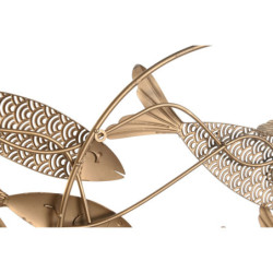 Wall Decoration DKD Home Decor Golden Metal Fish (130 x 6 x 68 cm)