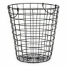 Basket With handles Black Steel 30 x 30 x 30 cm (8 Units)