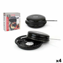 Barbecue Portable Algon Black 47 x 33 x 12 cm (4 Units) (Ø 30 cm)