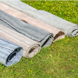 Outdoor rug Goa 120 x 180 x 0,5 cm Ash PET