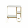 Side table DKD Home Decor Golden Metal MDF White (50 x 40 x 55,5 cm)