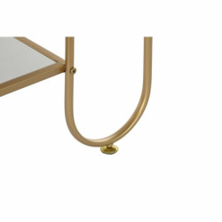 Side table DKD Home Decor Golden Metal MDF White (50 x 40 x 55,5 cm)