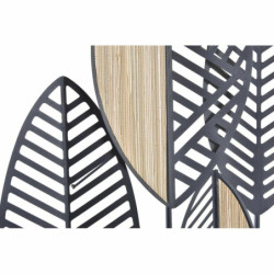 Wall Decoration DKD Home Decor Brown Black Modern Leaf of a plant 81 x 4 x 102 cm