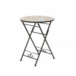 Ironwork Side Table Praha Circular Black Iron (Ø 60 cm)