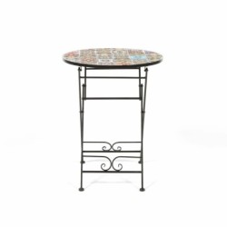 Ironwork Side Table Praha Circular Black Iron (Ø 60 cm)