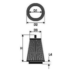 Air filter Green Filters G591025