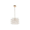 Ceiling Light Home ESPRIT Transparent Golden Metal Crystal 30 x 30 x 26 cm