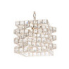 Ceiling Light Home ESPRIT Transparent Golden Metal Crystal 30 x 30 x 26 cm