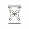 Side table DKD Home Decor 8424001820344 45 x 45 x 55,5 cm Crystal Black Golden Metal