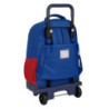 School Rucksack with Wheels F.C. Barcelona Blue Maroon 33 X 45 X 22 cm