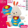 Soft toy with sounds Winfun Rabbit 17 x 17,5 x 10 cm (6 Units)