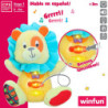 Soft toy with sounds Winfun Lion 15 x 15 x 9 cm (6 Units)