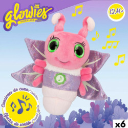 Fluffy toy Eolo Firefly Pink 28,5 x 26,5 x 12 cm (6 Units)