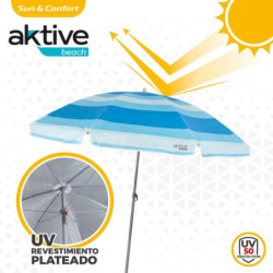 Sunshade Aktive Blue Polyester 200 x 194,5 x 200 cm (6 Units)