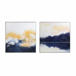 Painting DKD Home Decor Abstract 80 x 3 x 80 cm Modern (2 Units)