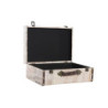 Set of decorative boxes DKD Home Decor Love Canvas Wood (3 pcs)