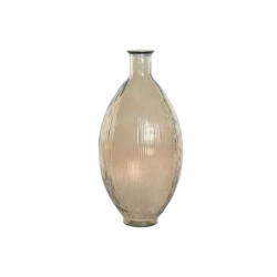 Vase Home ESPRIT Taupe Recycled glass 30 x 30 x 59 cm