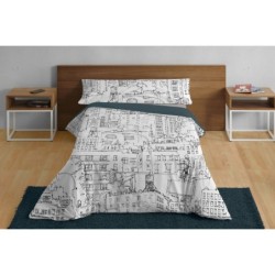 Duvet cover set Alexandra House Living Urban Multicolour Single 2 Pieces