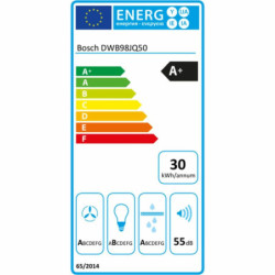 Conventional Hood BOSCH DWB98JQ50 90 cm 843 m³/h 160W A+ Steel