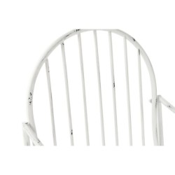 Rocking Chair Home ESPRIT White Metal 60 x 90 x 96,5 cm