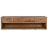 TV furniture Home ESPRIT Brown Pinewood Recycled Wood 200 x 45 x 55 cm