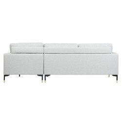 Chaise Longue Sofa DKD Home Decor Light grey Metal 250 x 160 x 85 cm