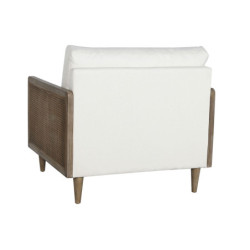 Armchair Home ESPRIT White Natural 93 x 86 x 88 cm