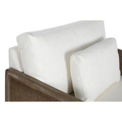 Armchair Home ESPRIT White Natural 93 x 86 x 88 cm