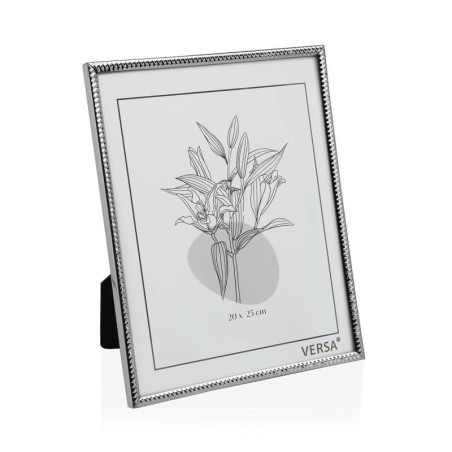 Photo frame Versa Silver Metal Minimalist 1 x 25,5 x 20,5 cm