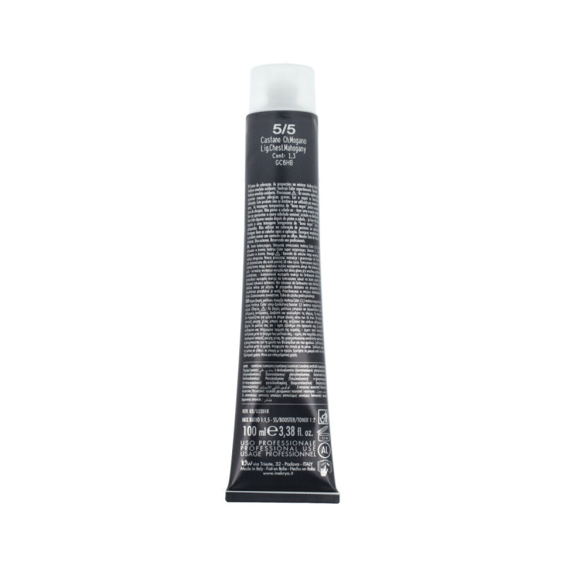 Permanent Dye Inebrya Nº 5/5 Light Chestnut Mahogany 100 ml