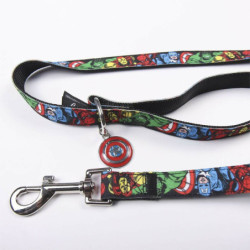 Dog Lead Marvel Black S