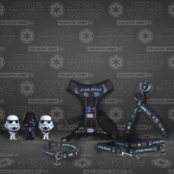 Dog Lead Star Wars Black S