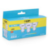 Pack of 3 LED bulbs EDM F 5 W GU10 450 lm Ø 5 x 5,5 cm (6400 K)